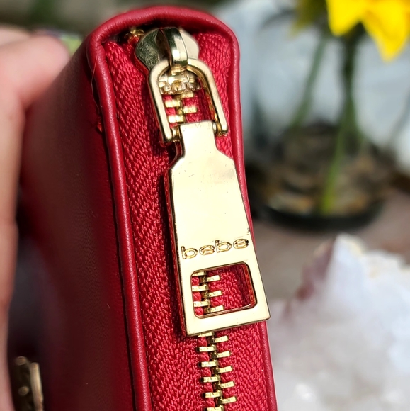 NWOT BEBE red wallet - Picture 5 of 9